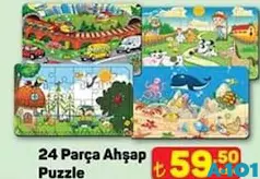 24 PARÇA AHŞAP PUZZLE fiyat ve kampanya bilgisi